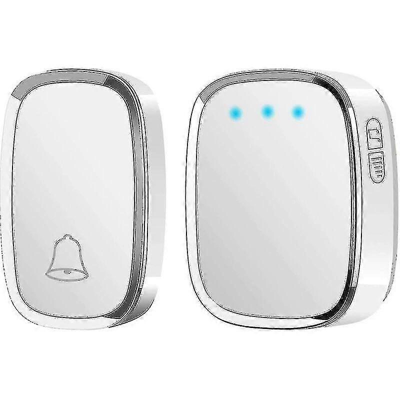 Wireless Doorbell, 300 Meter Range Waterproof Door Bell, Wireless Chime With 1 Transmitter And 1 Plug-in Receiver And 36 Ringtones 4 Level Volumes For