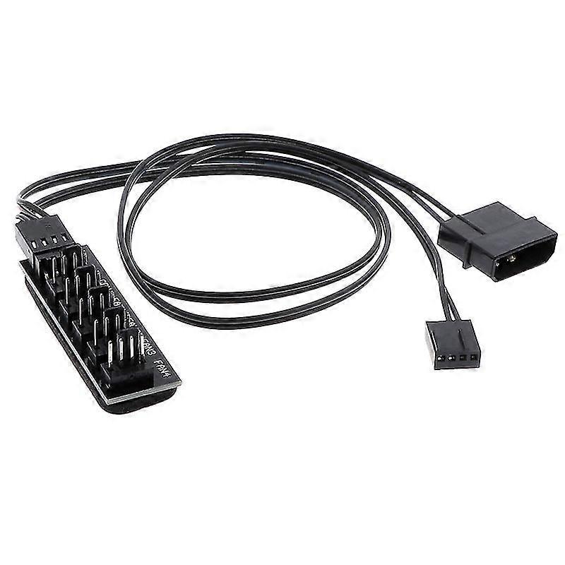1 To 5 Case Cpu Cooling Bag Fan Hub Splitter Adapter Power