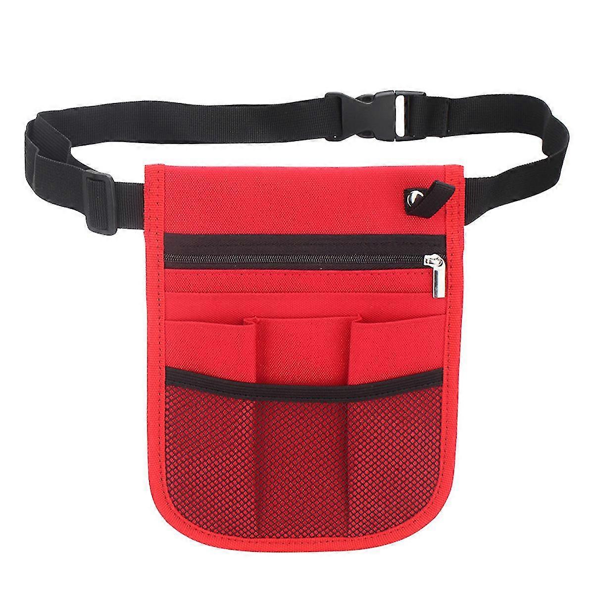 Nursing Pack, Tape Holder, And Utility Storage For Bandage Scissors, And Emergency Supplies, Student And Nurse Use,red