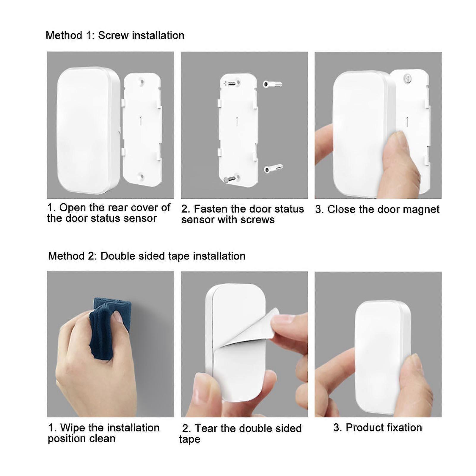 Door Window Magnetic Sensor Alarm Anti Burglar Alert for Home Garage Apartment Shop
