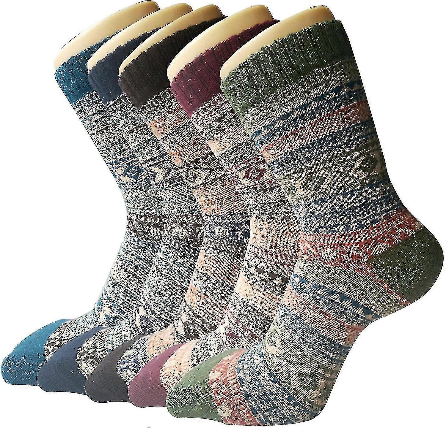 5 Pack Womens Wool Socks