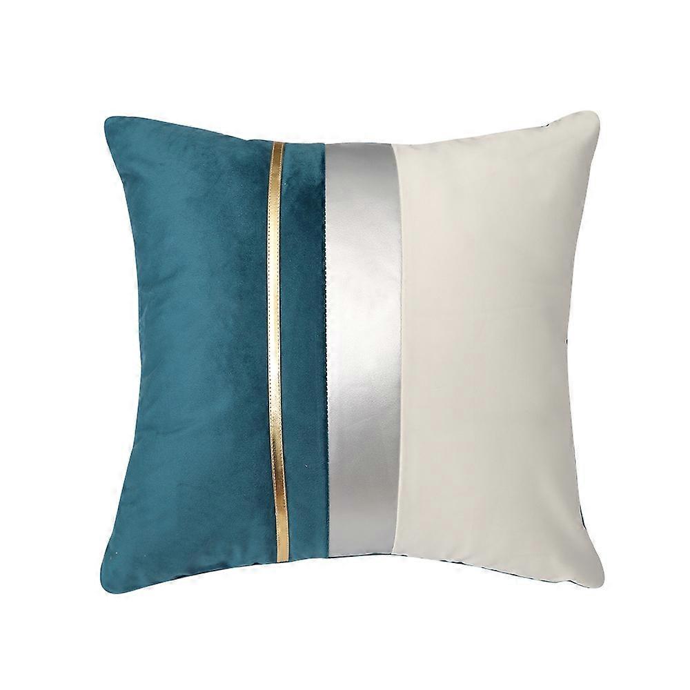 Πακέτο 2 Patchwork Βελούδινο Κάλυμμα Μαξιλαριού 45 x 45 cm Modern Luxury Square Throw Μαξιλαροθήκη Μαλακή Μαξιλαροθήκη