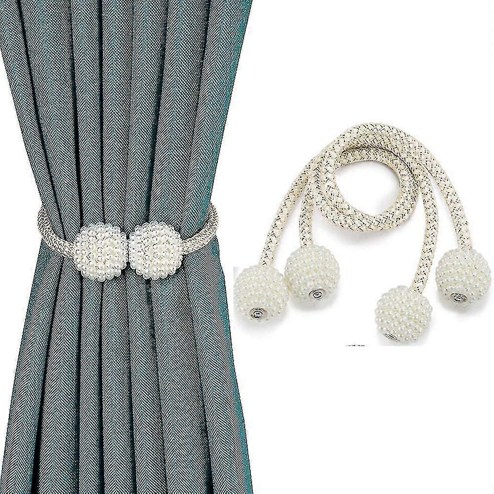 2pcs Magnetic Curtain Tiebacks Clips Decorative Rope Holdbacks