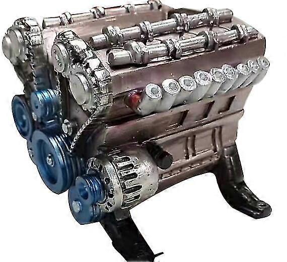 Mini Inline Cylinder Engine Model Kit Hračky pro pryskyřici Ozdoby (1ks)