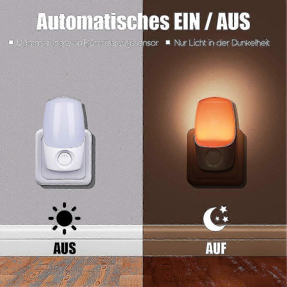 Selected Color Night Light, Twilight Sensor, 2 Pack