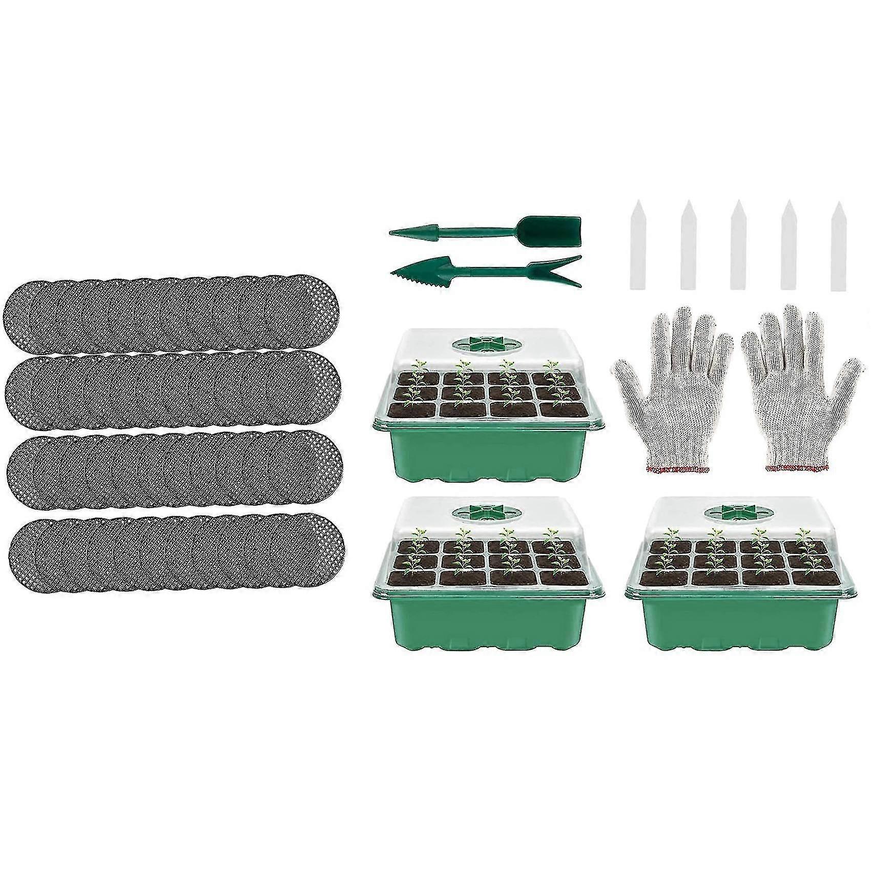 12-cell Seed Propagator Tray Compatible With Seeds Growing Plant Starter