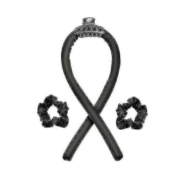 Varilla de rizado sin calor Diadema-negro