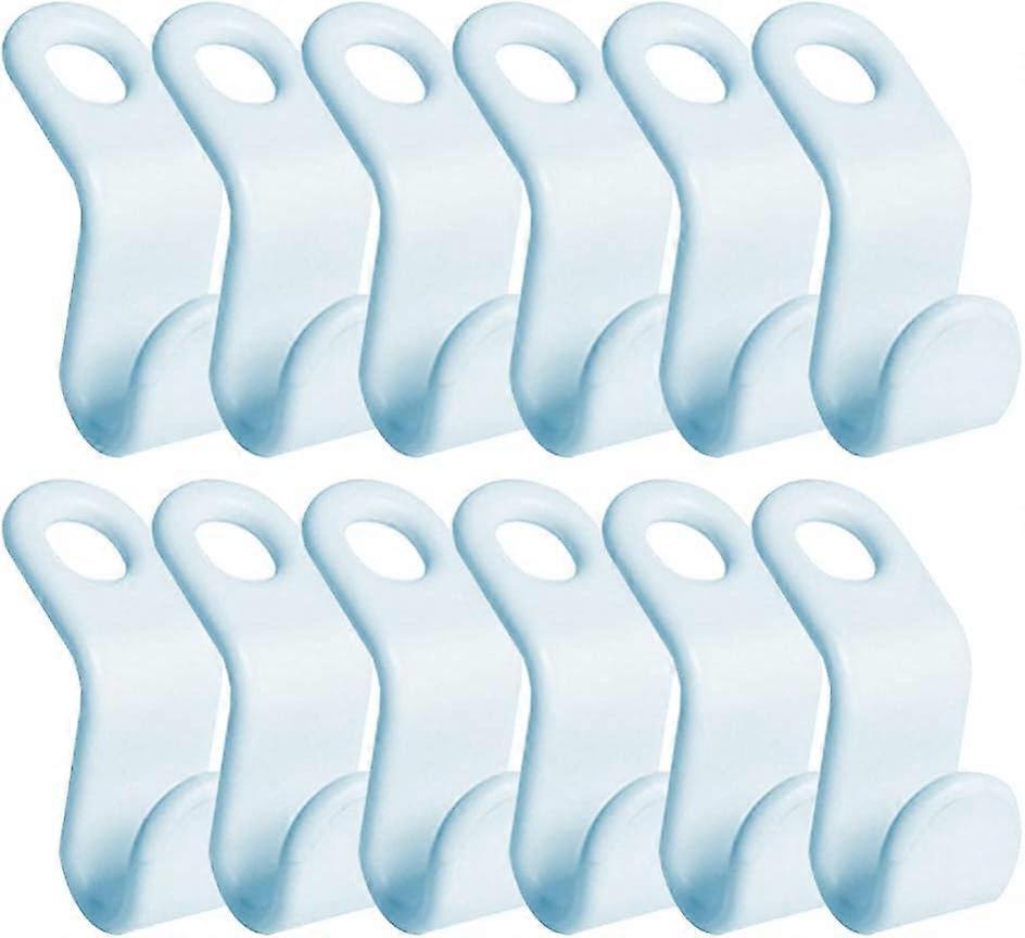 56 Mini Cascading Hangers (Sky Blue), Connecting Hooks for Hangers, Save Space in Closets