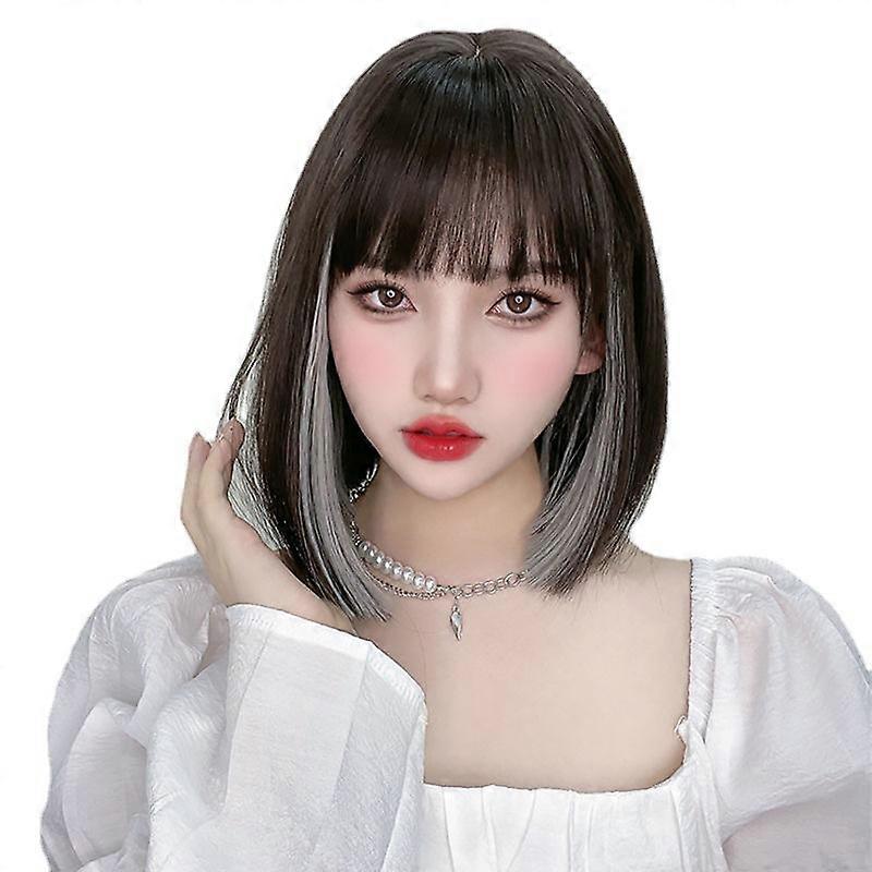 Short Black & Grey Wig