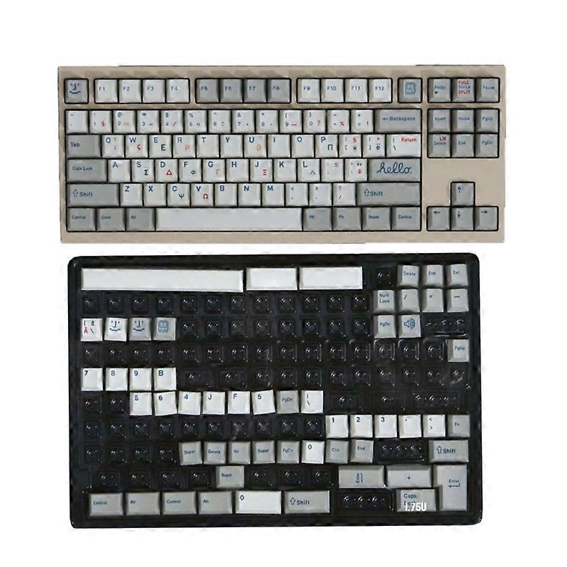 Vintage Keycap High ThermalSublimation Retro Greek Gray Keycaps CherryProfile