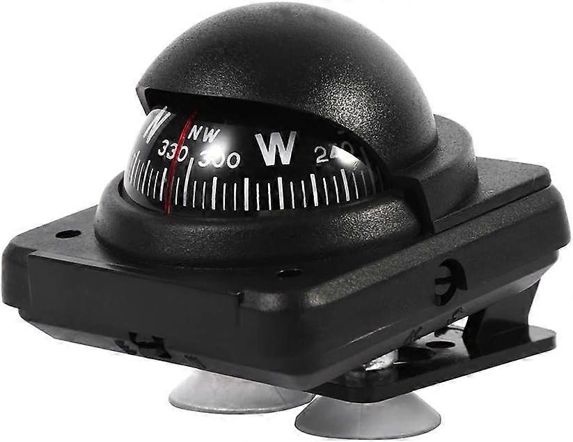 Portable Car Compass, Multi-function Outdoor Dash Compass Car Dashboard Compass Marine Navigation Compass Electronic Voyager Compass Flush Mount for C