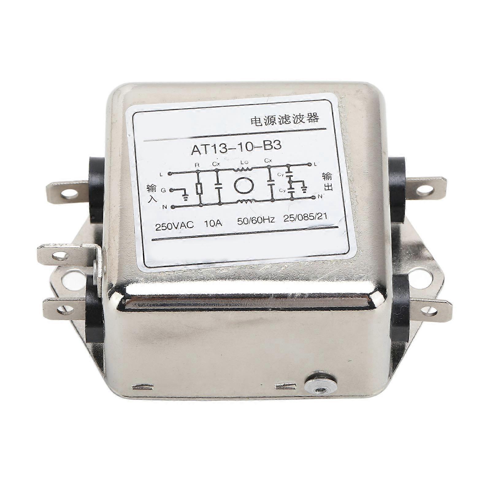 Power Filter EMI Electromagnetic Interference Resistant Line Conditioner 250VAC 10A