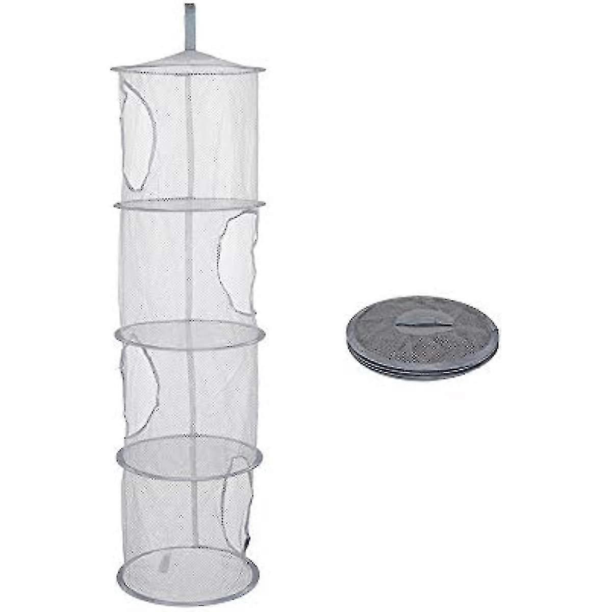 Lqkywna Hanging Storage Net Hanging Toy Storage 4 Tier Mesh Hanging Storage Basket Foldable Space Saving Organizer For Soft Toys Clothes Sundries
