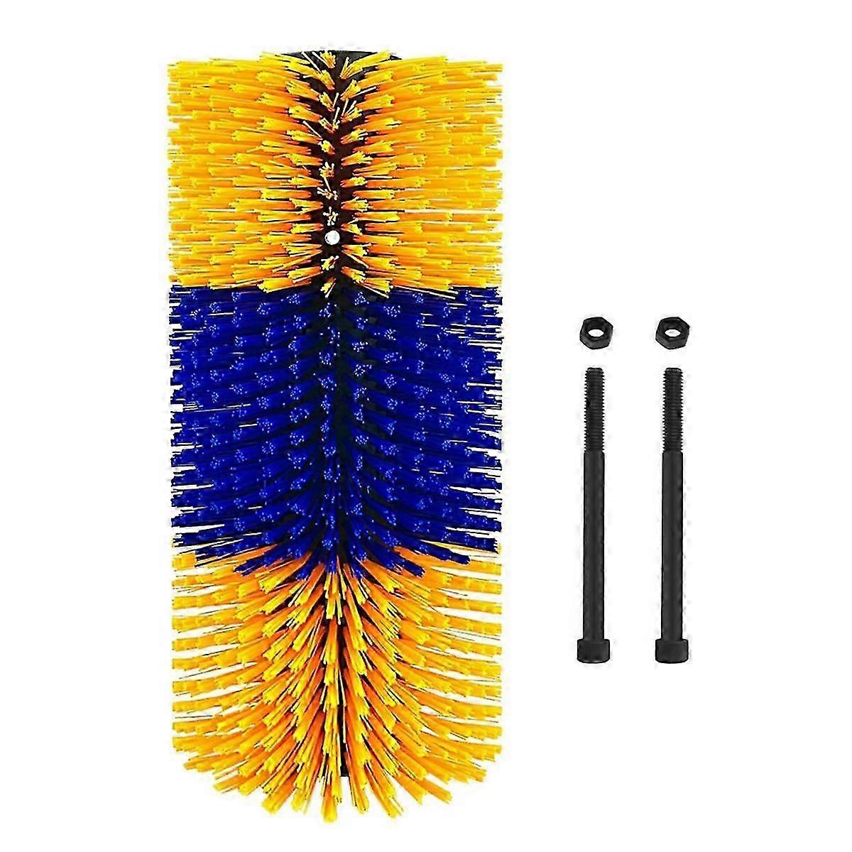 Brosses à gratter pour bétail, 17,5 x 7,5 pouces Brosse de massage complète douce pour grattoir de vache cheval, soulager Itc