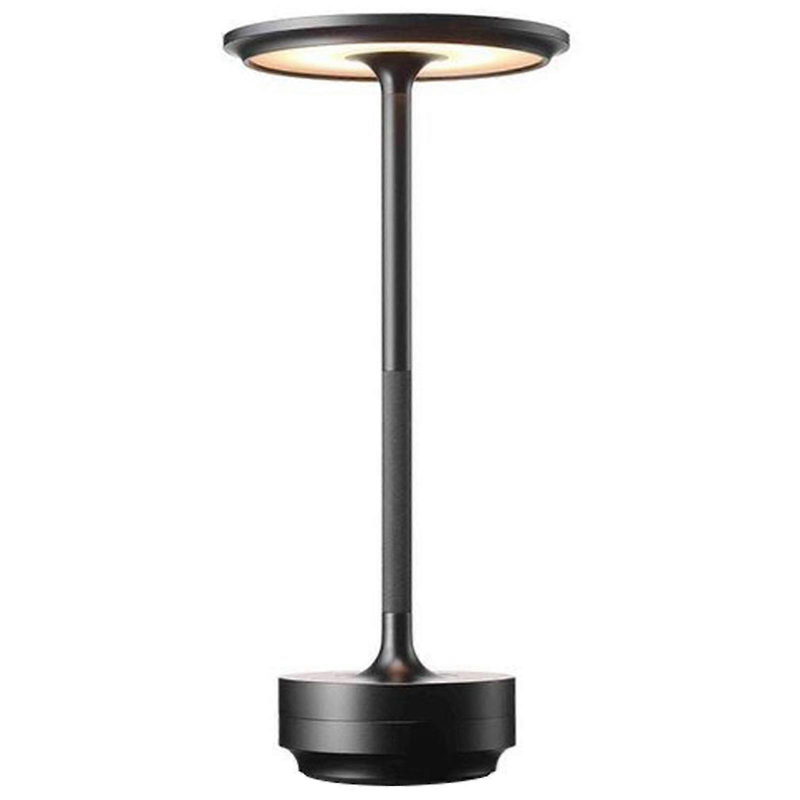 Cordless Table Lamp - Dimmable & Rechargeable Waterproof Desk Light,touching Control Gatsby Crystal Lamp( black)