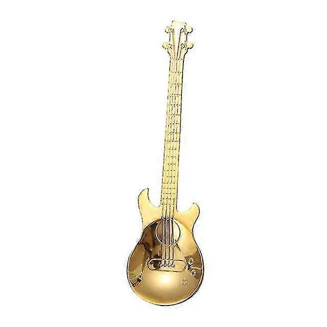Steel Guitar Spoons Spoon Flatware Drinking Tools Cute Kitchen