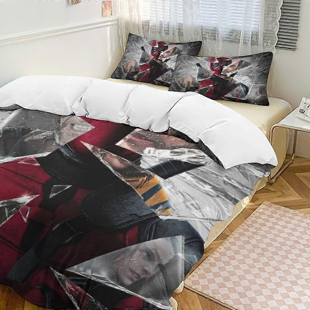 Bedding set HF229 Deadpool &amp; Wolverine Bedding Comforter Sets, 3-Piece Bedding Set Soft Warm Bed Set Multiple sizes to choose from LS229
