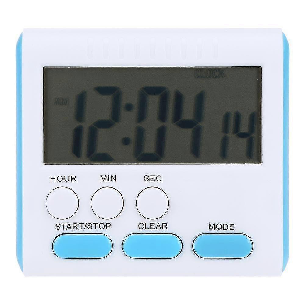 Led Digital Kitchen Timer For Cooking Shower Study Stopwatch Alarm Clock (blue)