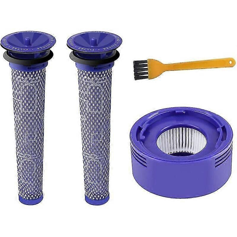 V7 V8 Hepa Filter And 2 V6 V7 V8 Vacuum Cleaner Pre-filter, Dyson V7 V8 Series Replacement Filter Kit, (4-pack)