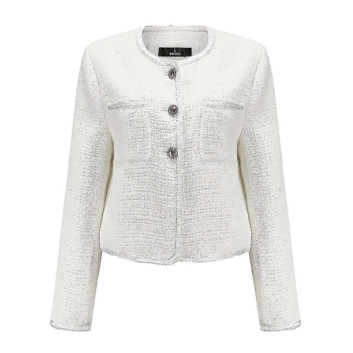 Womens Knit Design Cropped Jacket