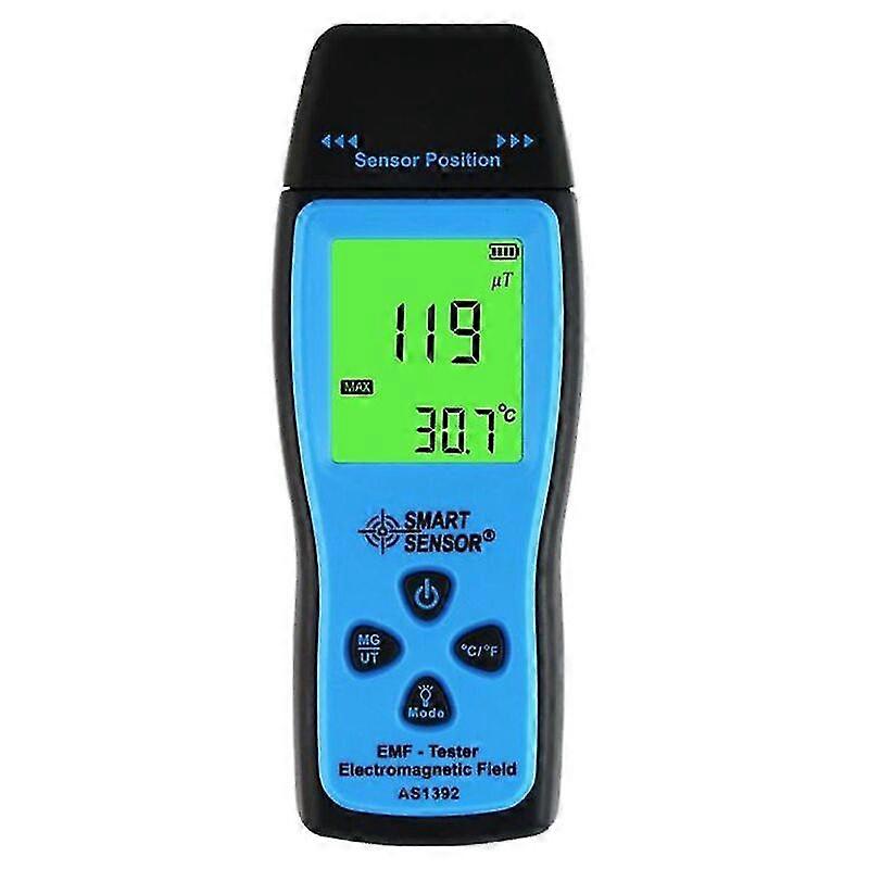 EMF Tester Sensor, Intelligent Digital Electromagnetic Radiometer Mini LCD Display EMF Tester