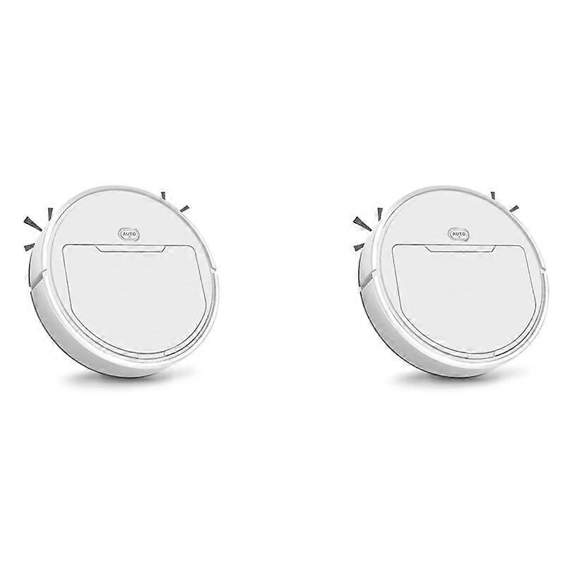 2X Robot Pulitore Automatico 3 In 1 Scopa Intelligente Robot Aspirapolvere Pigro Pulizia Domestica Spazzatrice Wireless Robot ~ 3741