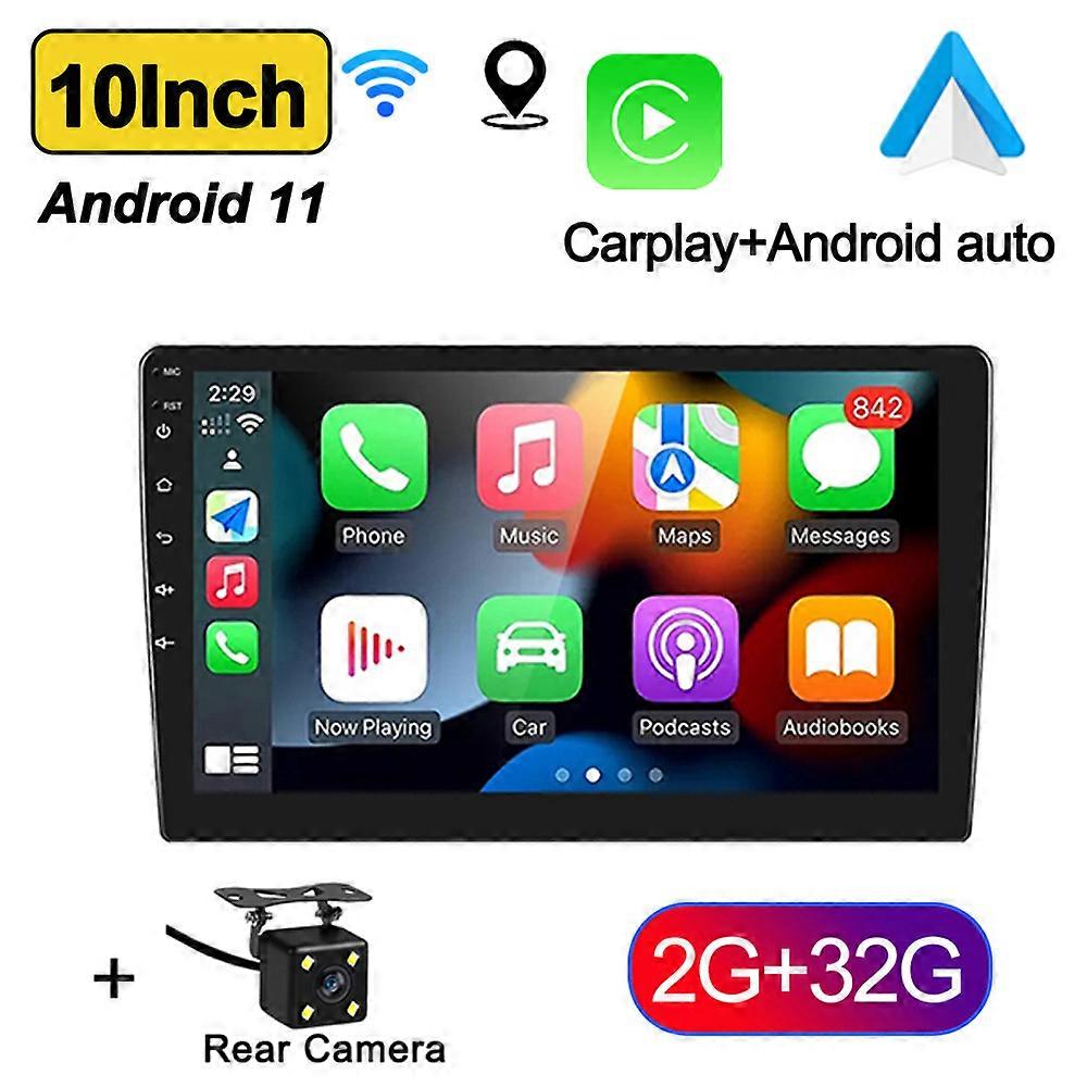 Autoradio Android 11 7"/9"/10" Androidauto Carplay 2 Din GPS Autoradio Lecteur multimédia automobile Systèmes intelligents