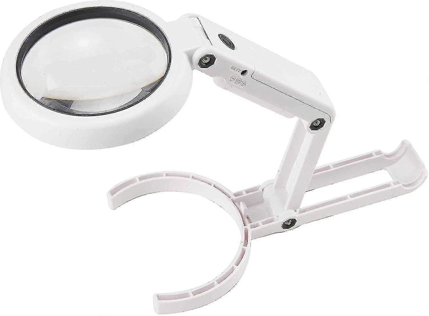 Illuminating Handheld 5x 11x Handheld Magnifier With 8 Led Light, Reading