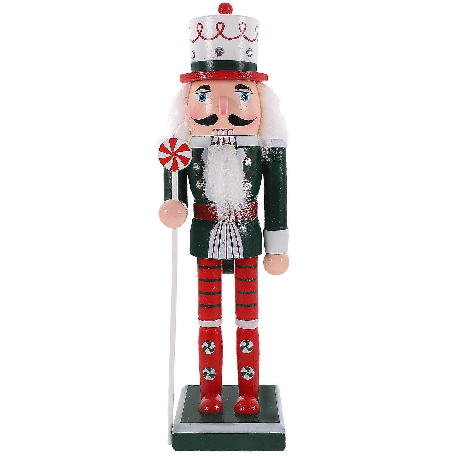 Christmas Desktop Nutcracker Figure Nutcracker Figurine Xmas Nutcracker Statue