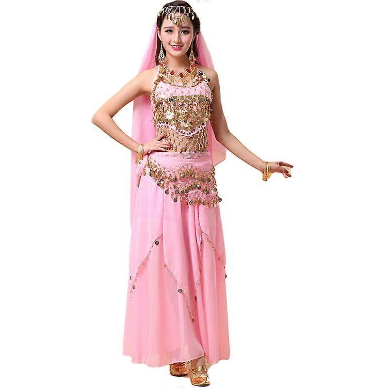 Indian Dance Costume Adult Sequin belly dance skirt stage performance Costume