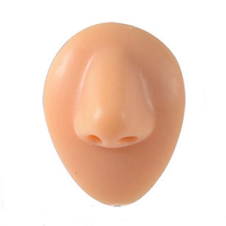 Simulation silicone nose model Nose stud teaching training