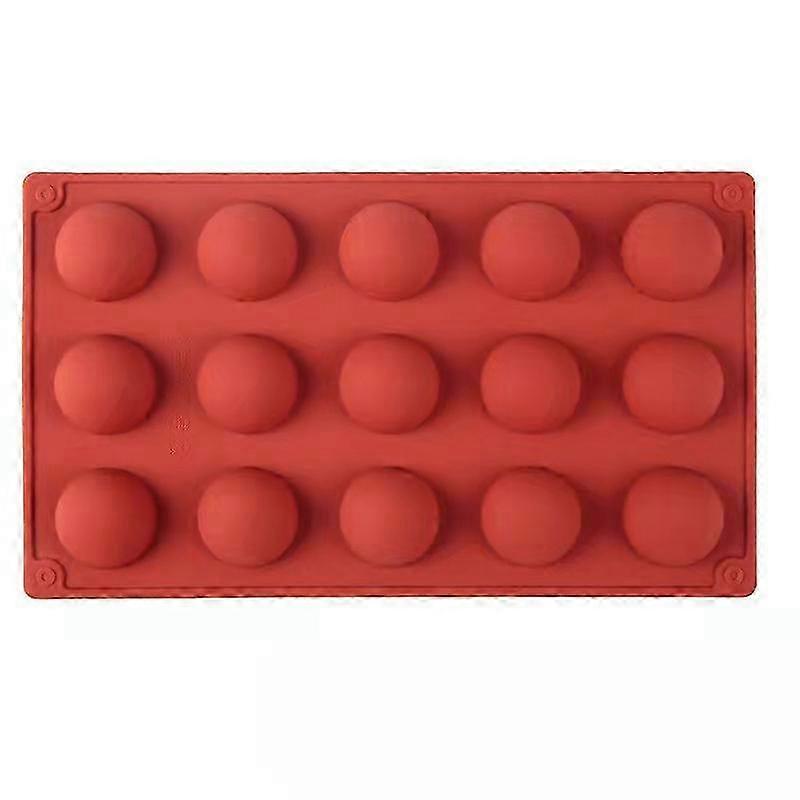 Hemispherical Silicone Mold 15 Holes Baking Mold Suitable for Cake Chocolate Mousse