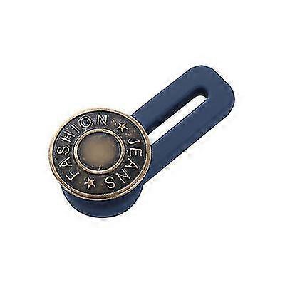10 Pieces Retractable Button Elastic Button Extension Metal And Silicone Elastic Jeans Button For Jeans, Pants, Skirts