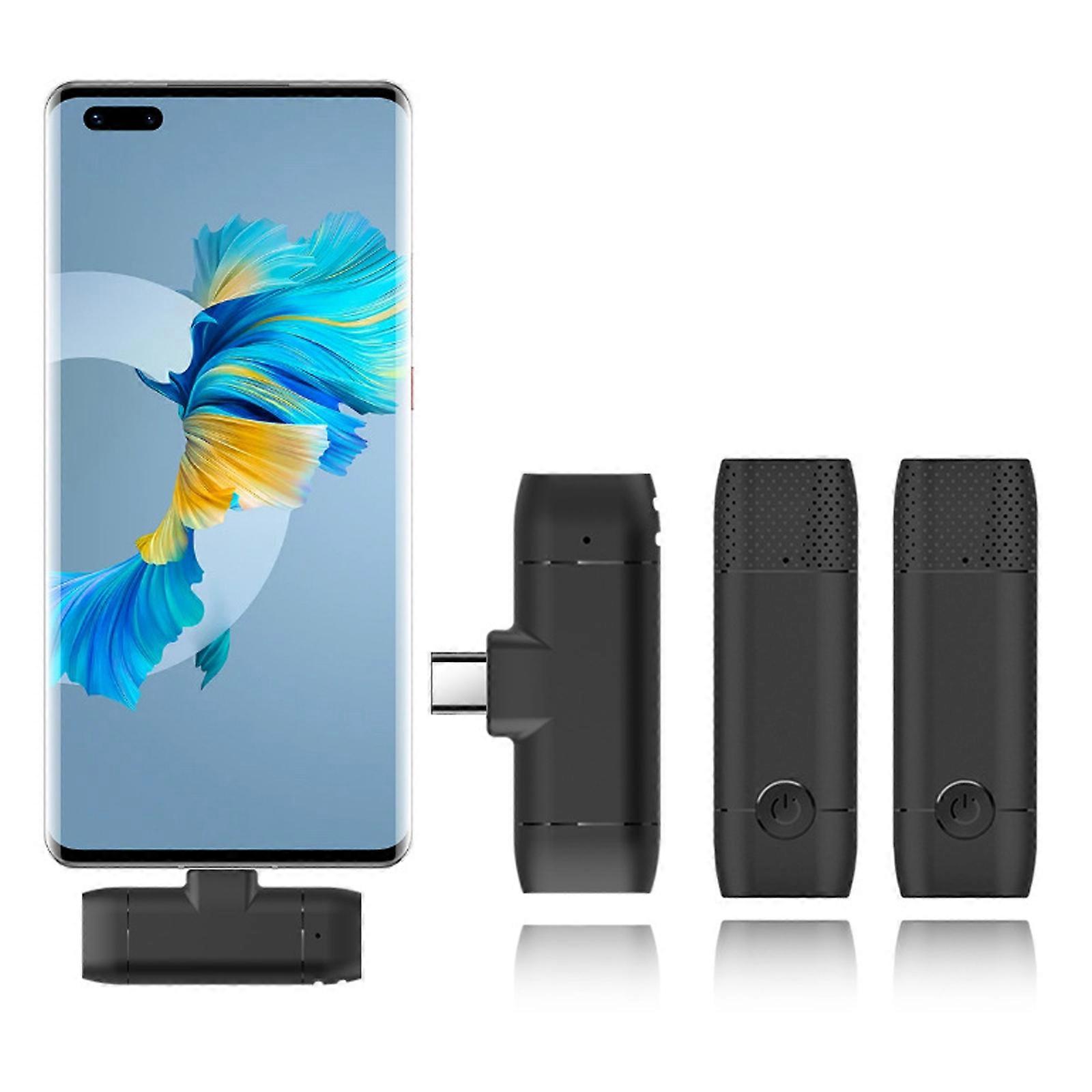 Microphone Wireless Clip On Mic for PC Smartphone 20m Type-c