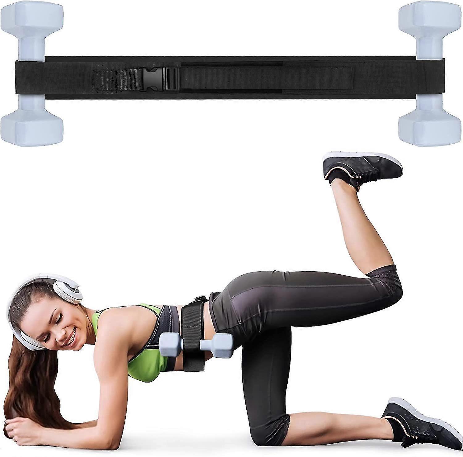 Hip Thrust Belt, Booty Belt For Hip Thrust Use With Dumbbells Kettlebells Plates, Non-slip Hip Thrust Belt Pad