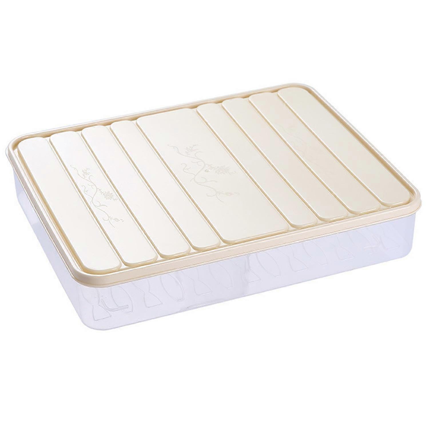 Dumpling Storage Box Large Capacity Refrigerator Organizer Transparent Food Storage Box for Home Kit