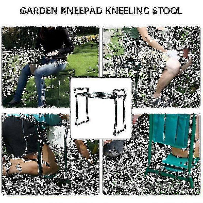 Bärbar S Fällbar Knäböjande stol Utomhusträdgård Picknick Bbq Knäskydd Avföring Mjuk bänka