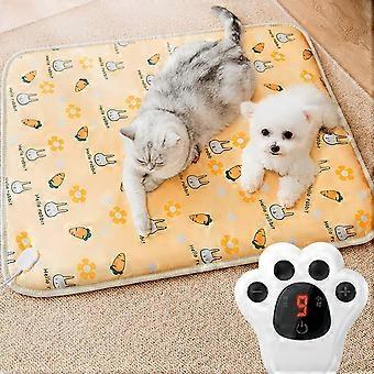 Pet elektrisk teppe, 17.7 tommer X 15.75 tommer stor elektrisk varmepute, justerbare varmeputer