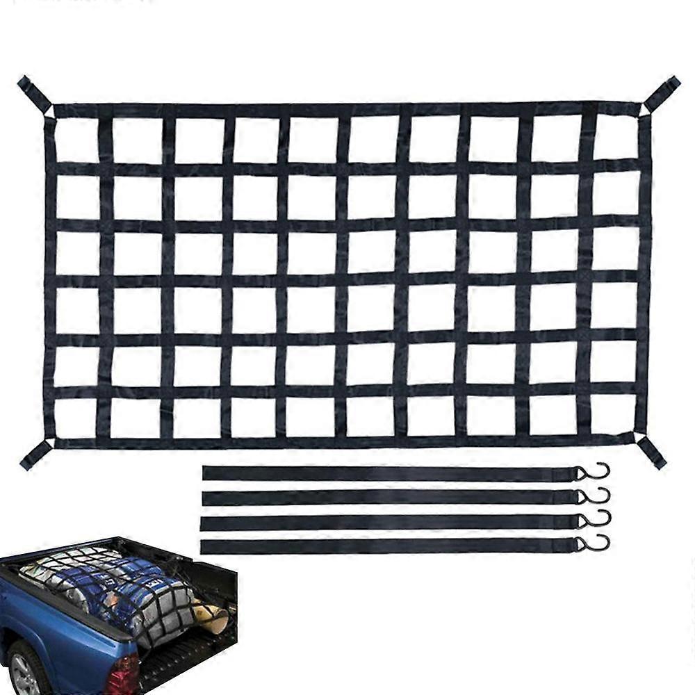 Loading net for truck bed, 4x4 car, for pick-up, robust, small elastic net, mesh, travel accessories
