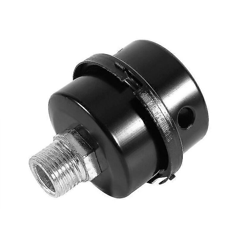 Air Filter Silencer, Metal Filter Diameter For Air Compressor Black