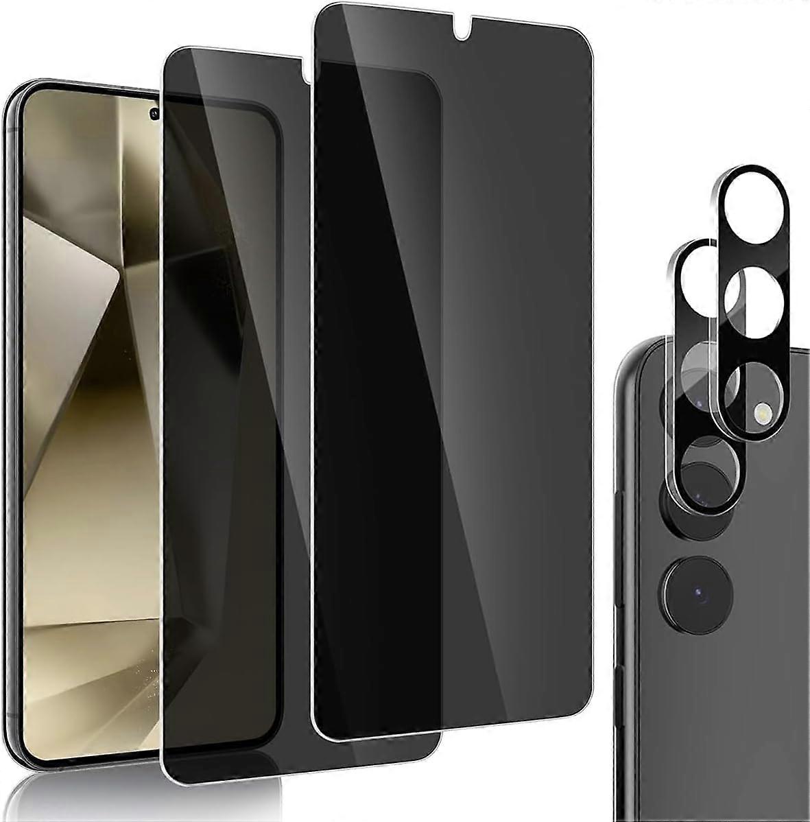 For Samsung Galaxy S24 Ultra/ S24 Plu/ S24 Privacy Screen Protector with Camera Lens Protector, Anti Spy 9H S24 Ultra Privacy Screen Protector