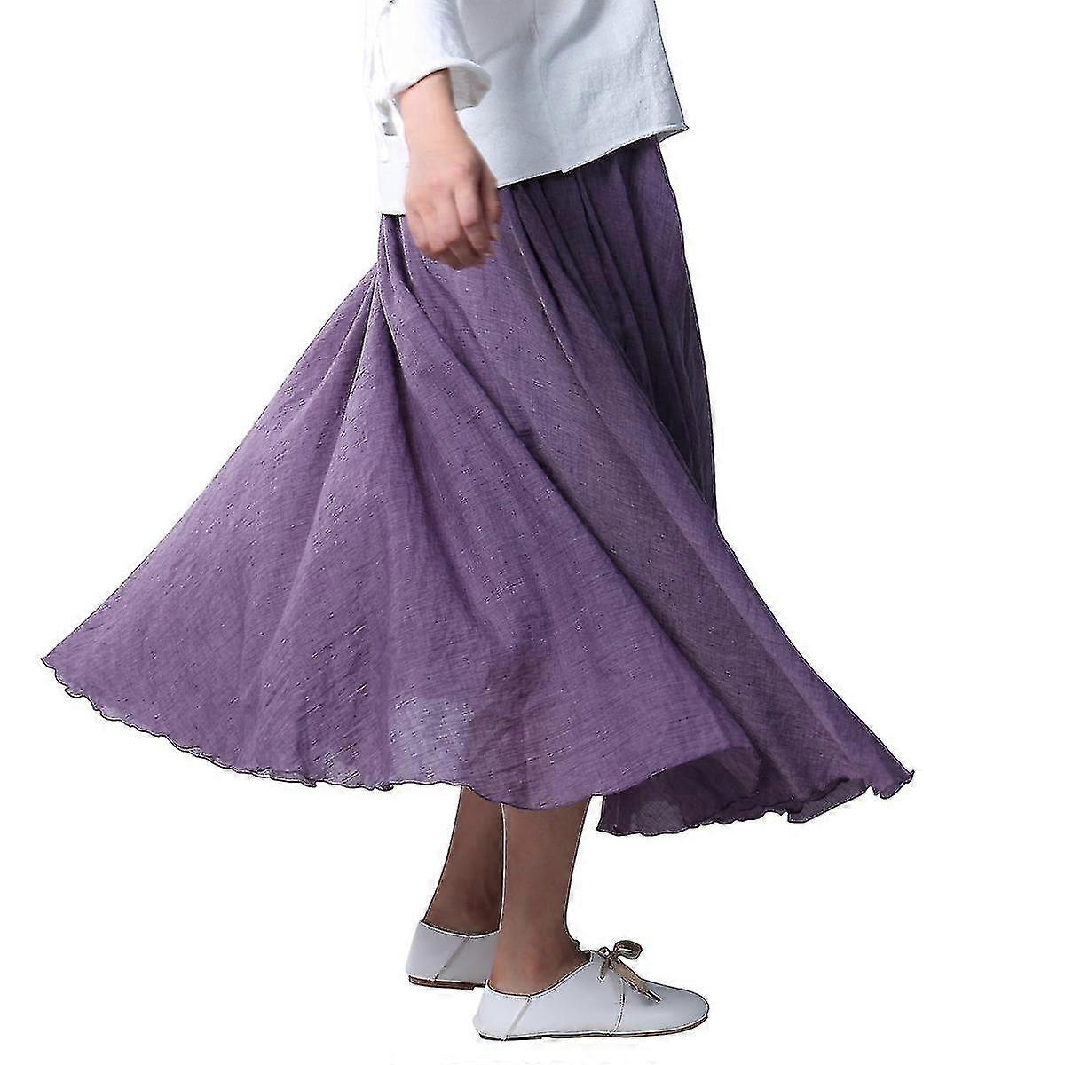 Charm Women's Light Bohemian Flowy Full Circle Long Maxi Skirt