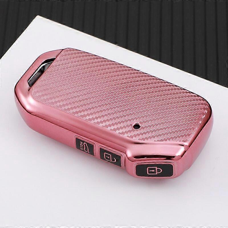 Carbon Fiber TPU Car Smart Key Case FullCover for Kia Ceed Sorento Cerato Forte 2018 2019 Sportage R Stinge Protecto Accessories Key Blanks