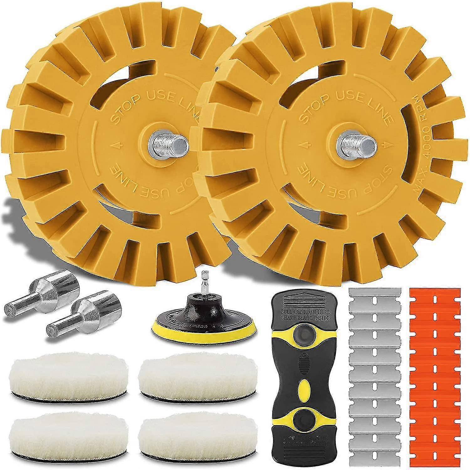 Decal Remover Eraser Wheel, Adhesive Sticker Remover Wheel