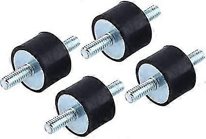 M4 15 * 10 Anti-vibration Rubber Isolator Mounts Compressor Pump Absorber With Screws4pcsblack