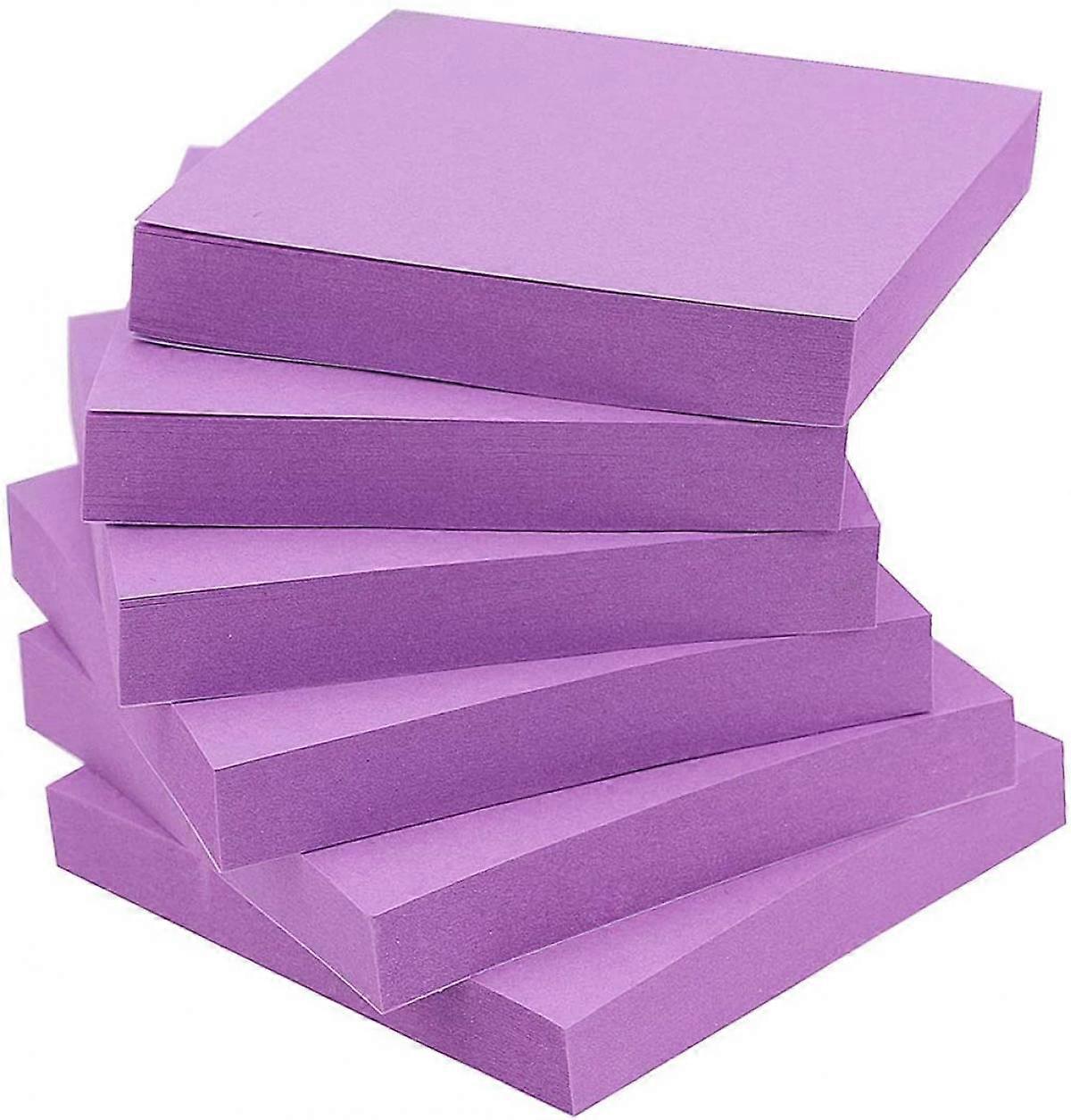 Sticky Notes 3x3 Self-Stick Notes Solid Color 6 Pads, 100 Sheets/Pad
