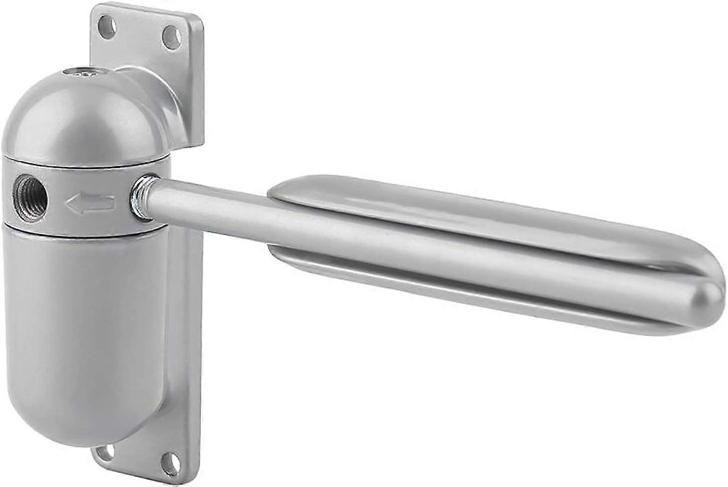 Spring Loaded Door Closer - Adjustable Surface Mount - Automatic Spring Loaded Door Closer for Self Closing (Gray)