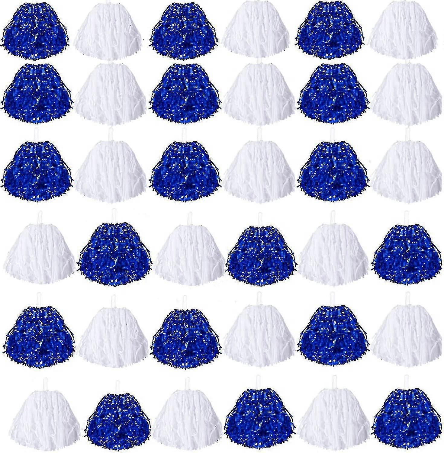 Pom Poms Cheerleading Metal Foil Cheerleading Pom Poms With Plastic Handles Cheer Pom Poms A
