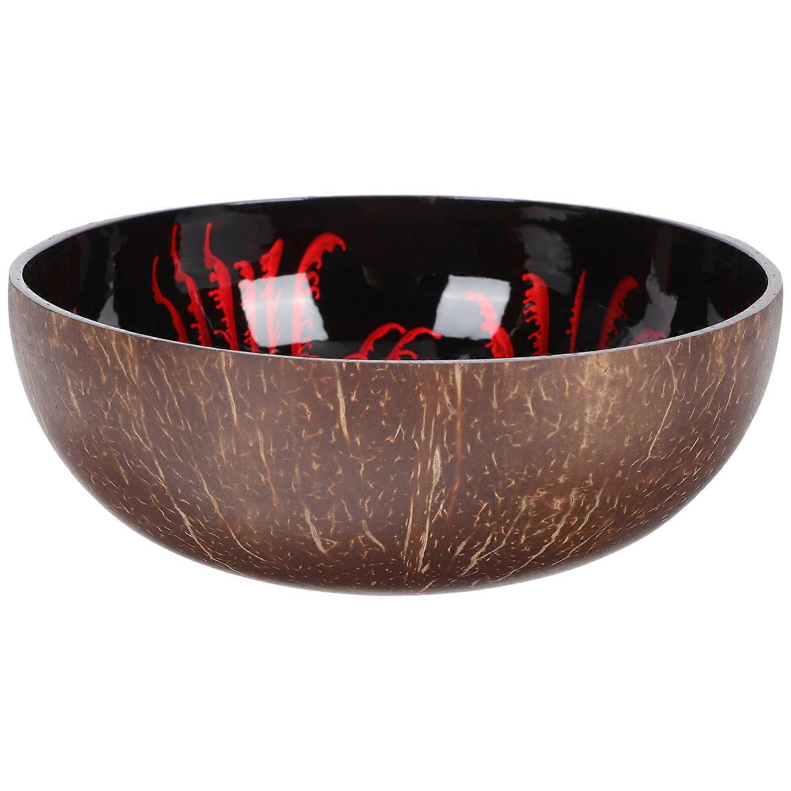 Coconut Bowl Food Container Coconut Shell Dessert Sundries Storage Holder