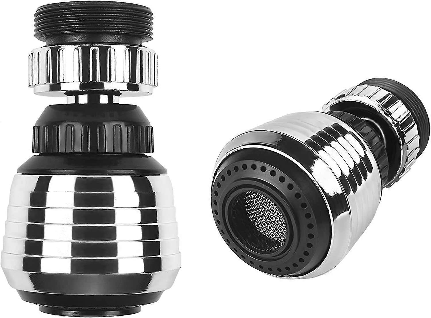 2 Pack 360 Rotate Swivel Water Saving Tap Aerator Diffuser Faucet Nozzle Filter Adapter